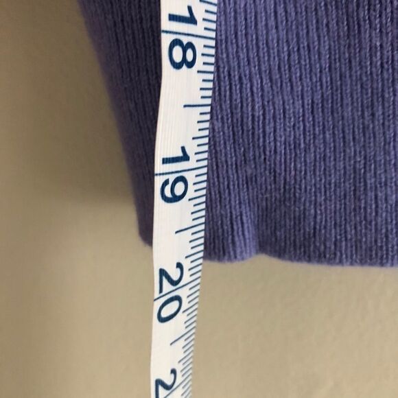 Lewit Cashmere Striped Cropped Sweater Pink Purple - Picture 9 of 11